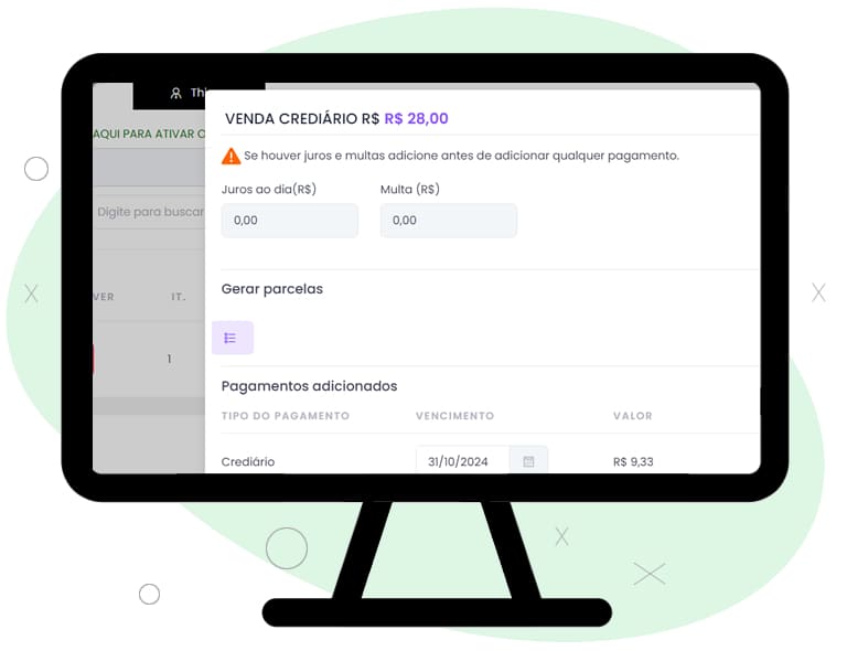 sistema para venda por crediário