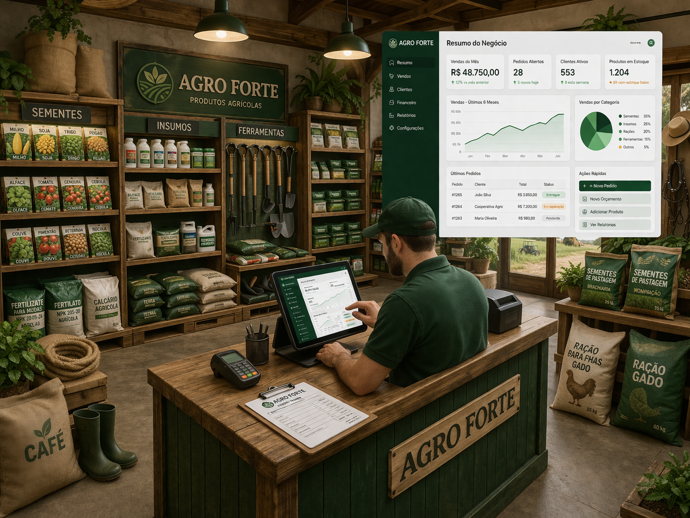 Sistema para Loja Agropecuária: Controle Total de Produtos e Vendas